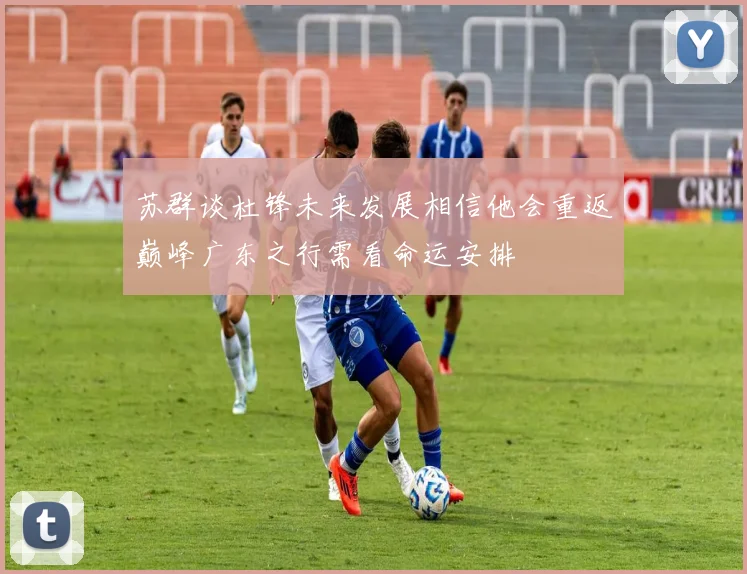 苏群谈杜锋未来发展相信他会重返巅峰广东之行需看命运安排